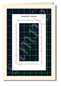 campbell tartan cards